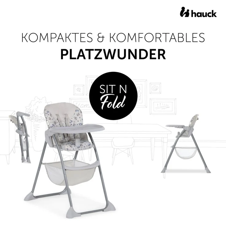 Hauck Disney Hochstuhl Sit N Fold Exploring a Classic, Grau – Bild 2