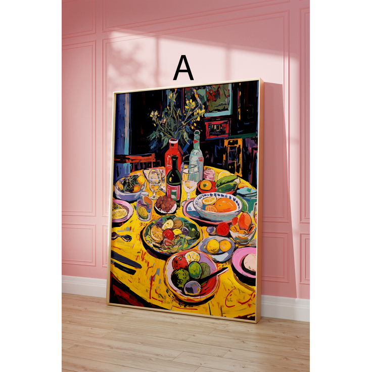 Moderne Kunst Poster · Geschenkidee · Elegante Blumenvase und Florale Wandkunst · Dekoprint ohne Rahmen - A / 70 x 100 cm