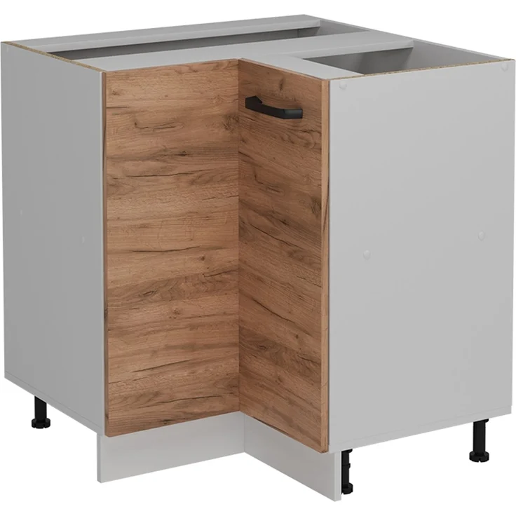 Küchenfront R-Line Goldkraft Eiche 59.2 x 71.3 cm Möbelfront für den Eckunterschrank Vicco – Bild 5
