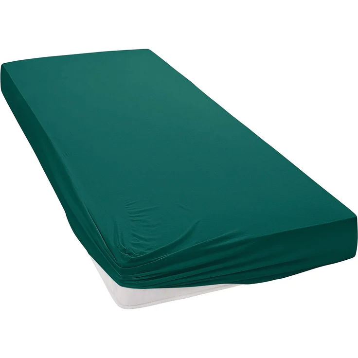 Janine Mako Jersey Spannbetttuch Bettlaken 180 - 200 x 200 cm OVP 5007 677 waldgrün – Bild 4