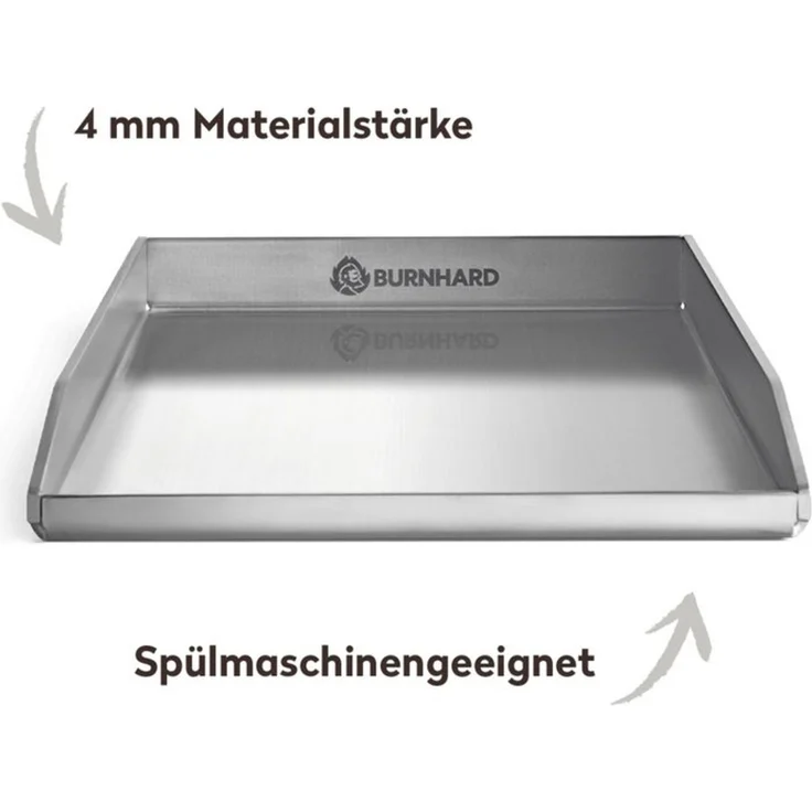 BURNHARD® Edelstahl Plancha Set Fred 41,5 x 23,5 cm mit 2-tlg - Multi-Color - #946146 – Bild 4