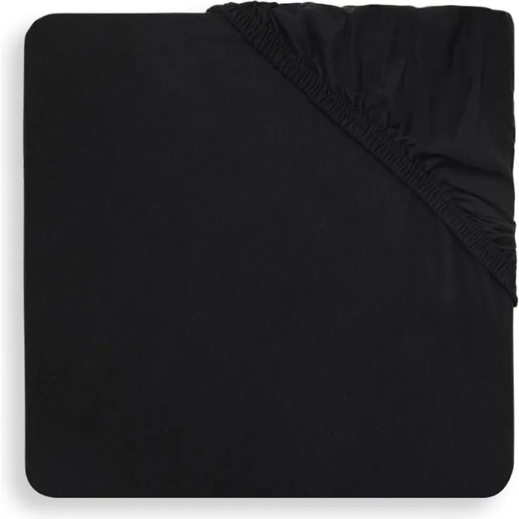 Jollein Spannbettlaken Jersey 60x120 cm Schwarz