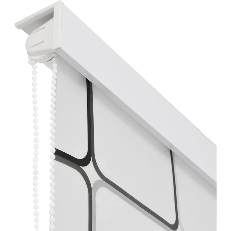 vidaXL Duschrollo 120x240 cm Quadratmuster 142849 – Bild 5