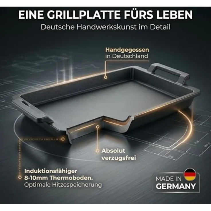 Thiru Grillplatte Lieblingspfanne - 41x24 cm – Bild 8
