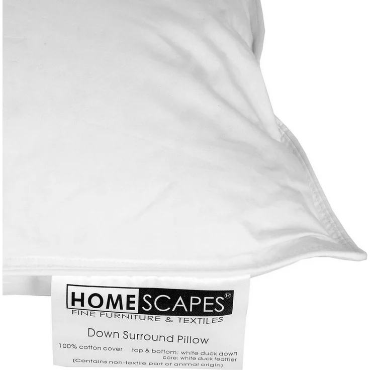 Homescapes Federkissen 3-Kammer-Kopfkissen 48 x 74 cm, mit Federkern und Daunen, Füllung: Kern 100% Entenfedern, Füllung 100% Entendaunen, Bauchschläfer, Rückenschläfer, Gemischt – Bild 2