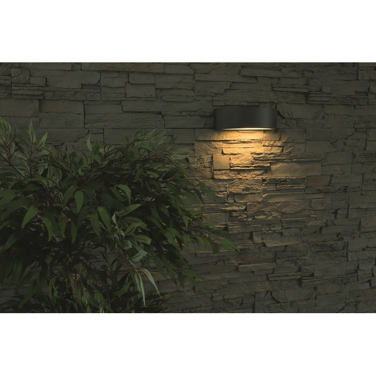 Heitronic 35279 LED Wandleuchte Hoja anthrazit E27 Up-Downlight – Bild 3