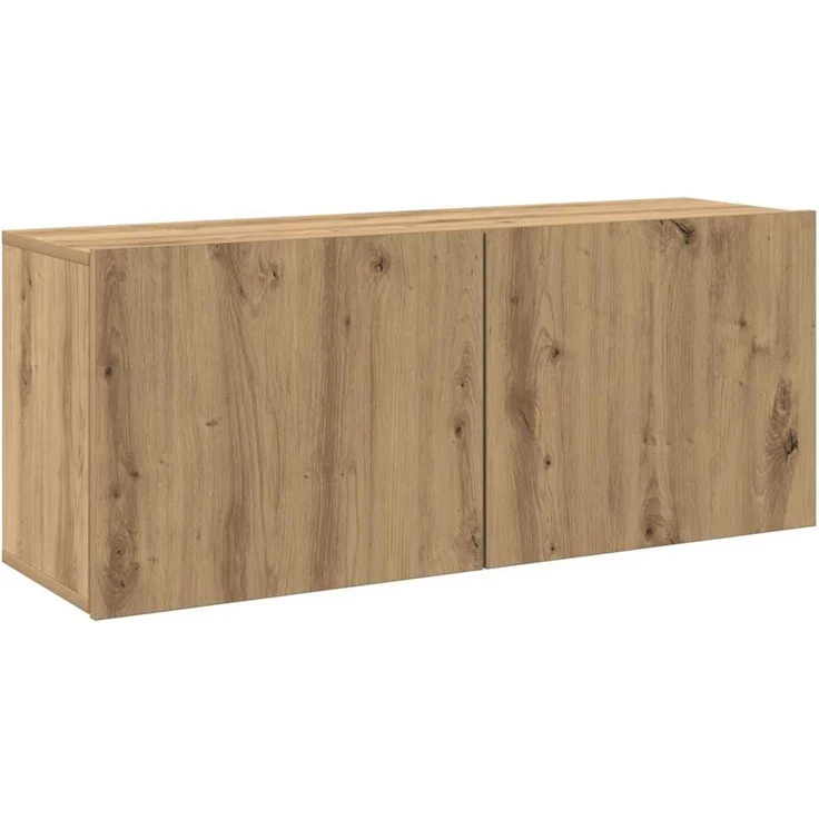 TV-Wandschrank, TV-Hängeboard Fernsehschrank Artisan-Eiche 100 x 30 x 41 cm – Bild 2