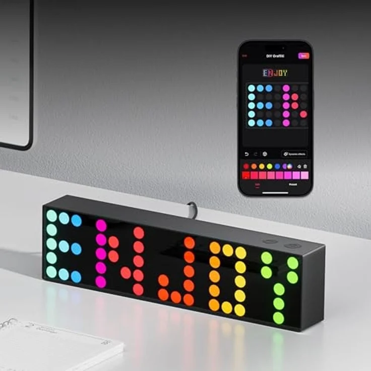 Yeelight Cube Intelligente Tischleuchte Wi-Fi/Bluetooth Schwarz 802.11b 802.11g Wi-Fi 4 (802.11n) Multi 2 4 GHz – Bild 2