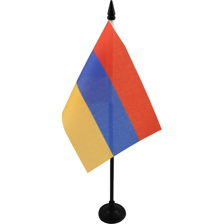 AZ FLAG - Tischflagge Armenien - 15x10 cm - Armenische Tischfahne 10x15 Cm - Flaggen