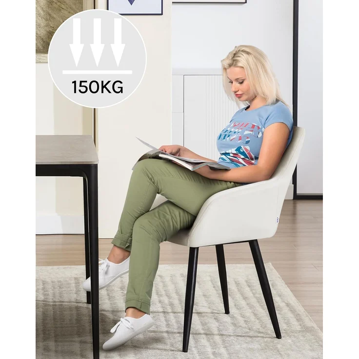 Woltu Esszimmerstuhl (1 St), mit Samtbezug, Küchenstuhl, mit Metallbeinen – Bild 7