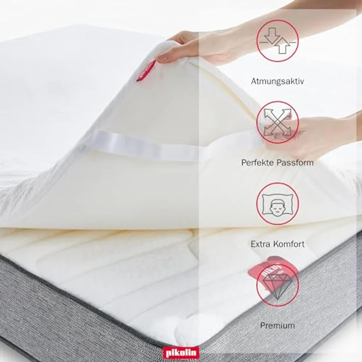 PIKOLIN Matratzen Topper Viskoschaum 7cm, 150x190 cm – Bild 2
