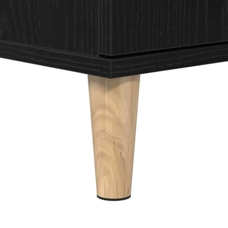 vidaXL Badezimmerschrank mit Tür Schwarz Eichen-Optik 30 x 30 x 190 cm 862805 – Bild 7