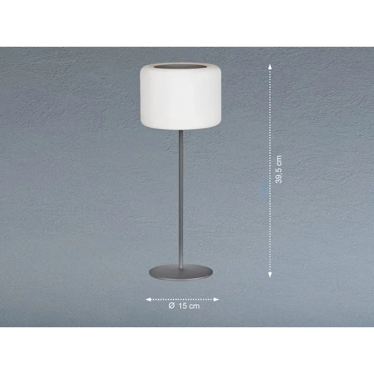 2er SET RGB Tischlampen dimmbar mit Fernbedienung, per USB & Solar aufladbar – Bild 3