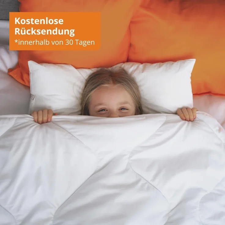 sleepling Kopfkissen Kinderkopfkissen, Füllung: 100% Hohlfaserkugeln, Bezug: Baumwolle, Seitenschläfer, Bauschschläfer, Rückenschläfer, 1x Kopfkissen, für Kinder – Bild 8