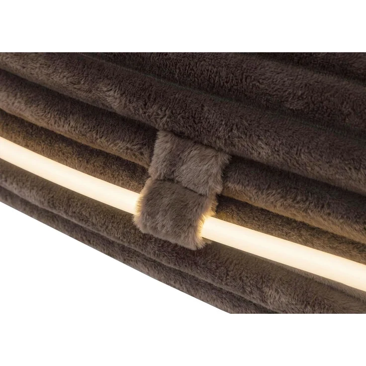 Sofa-Garnitur HWC-P19, 3-Sitzer Couch Loungesofa, Stoff/Textil Cord (370 g/m²) Liegefläche links ~ braun – Bild 6