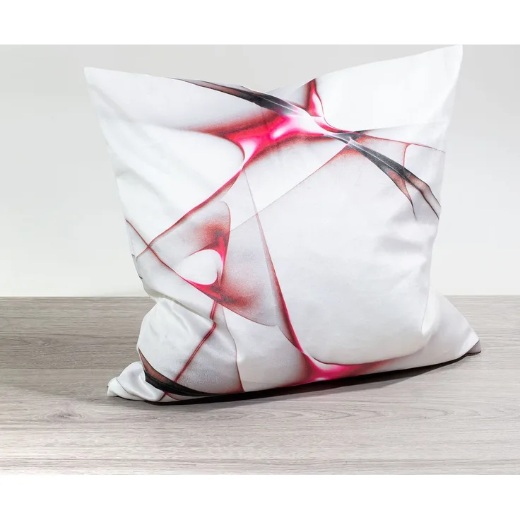 Kissen Deko von Lysel - rot Fragment 40x40 Polyester kissenbezug Dekokissen