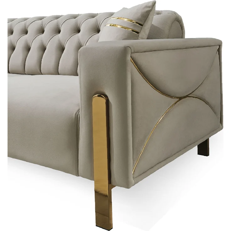 Ecksofa "Armeria"-Beige – Bild 3