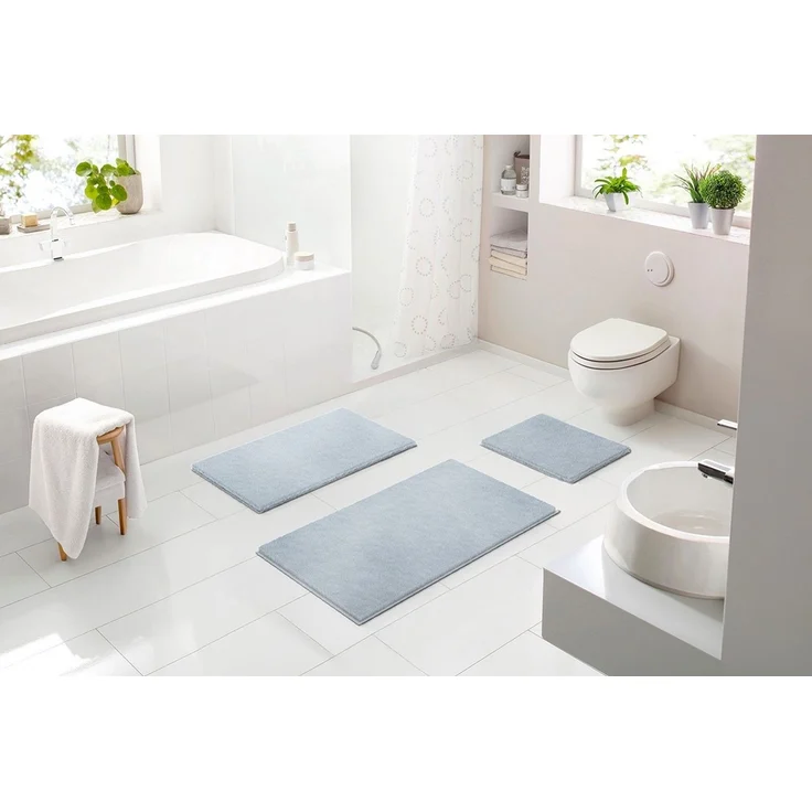 Badematte >MOLENA< in grau, 100% Polyester MAGICSOFT - 100x60x2,8cm (LxBxH) – Bild 2