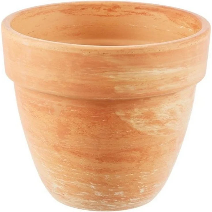 Dehner Blumentopf Levante, Terrakotta, marmoriert, orange – Bild 4