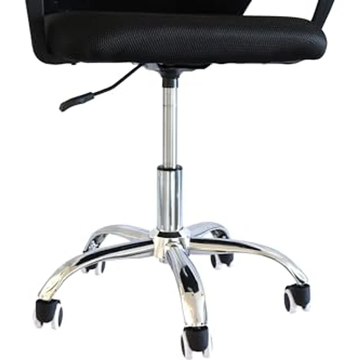 Kynast Bürostuhl mit Kopfstütze und Armlehnen, Textilgewebe Schwarz, 110 x 61 x 59 cm – Bild 7