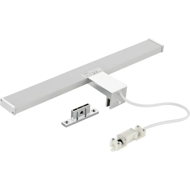 SEBSON Spiegelleuchte LED Spiegellampe Bad 40cm IP44 8W 600lm 4000K 230V 400x108x44mm, LED integriert, neutralweiß, Aufbauleuchte + Klemmleuchte, 110° Abstrahlwinkel, einfach Montage – Bild 1