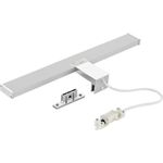 SEBSON Spiegelleuchte LED Spiegellampe Bad 40cm IP44 8W 600lm 4000K 230V 400x108x44mm, LED integriert, neutralweiß, Aufbauleuchte + Klemmleuchte, 110° Abstrahlwinkel, einfach Montage