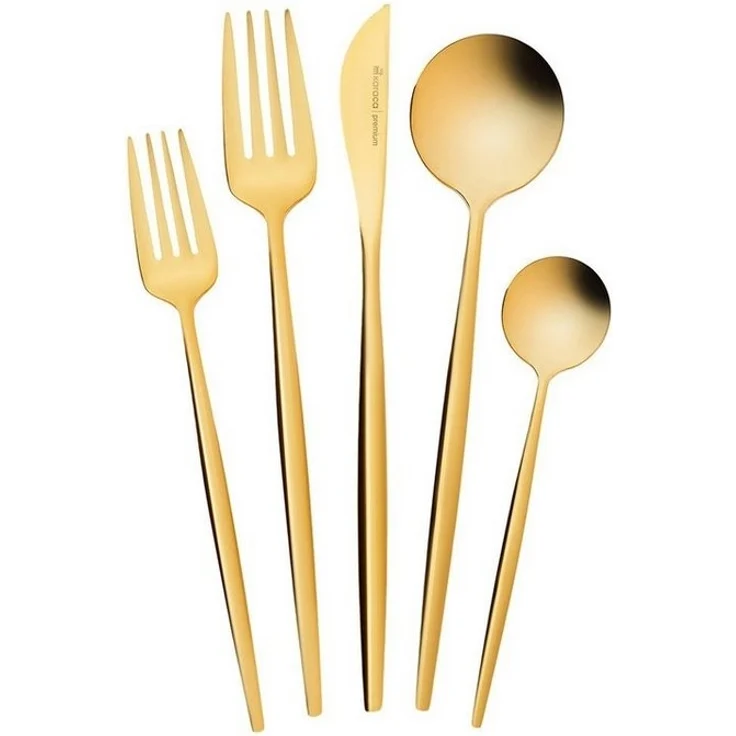 Karaca Besteck-Set Karaca Orion Shiny Gold 30Teiliges Besteckset Besteck Set für 6person – Bild 5