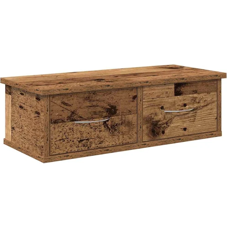 vidaXL Wandschrank Altholz-Optik 60x26x18,5 cm Holzwerkstoff 855858 – Bild 1