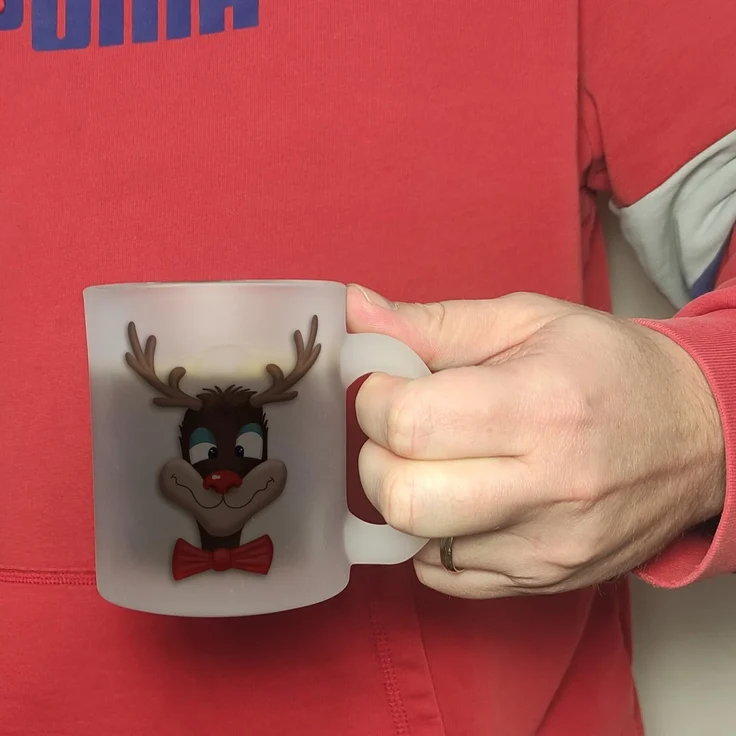 speecheese Tasse Glühweintasse mit betrunkenem Rentier und lustigem Spruch – Bild 6