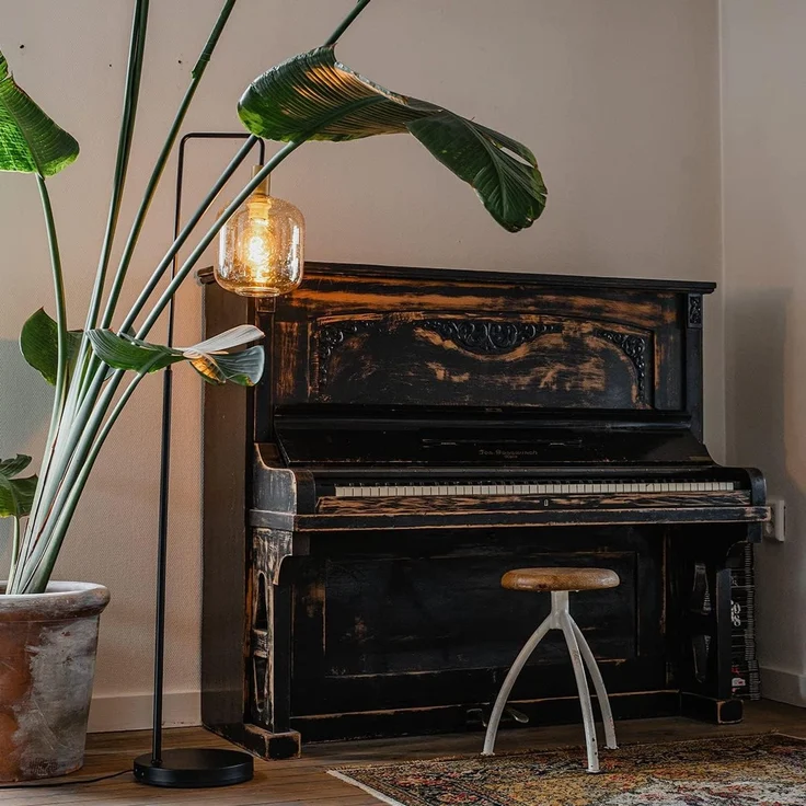 Qazqa Stehlampe Zuzanna, ohne Leuchtmittel, E27, Orange, Design, Glas, 1-flammig – Bild 2