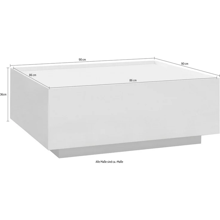 Places of Style Couchtisch Piano, hochwertig UV lackiert, mit zwei Schubladen inkl. Soft-Close Funktion – Bild 2