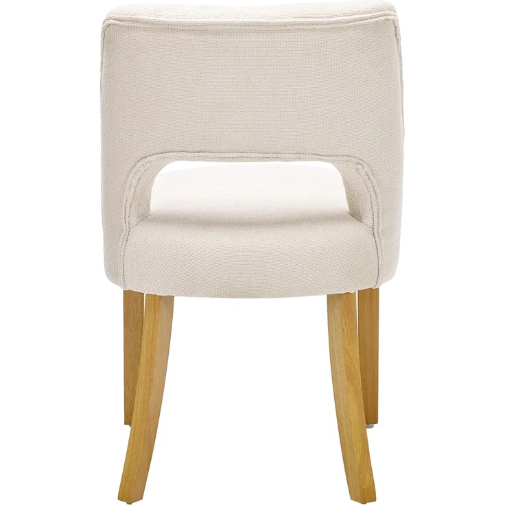Merax Esszimmerstuhl Beine aus Massivholz, Bezug aus Leinenstoff (Set, 4 St), 4er Set Polsterstühle Küchenstuhl Wohnzimmerstuhl Beige – Bild 9