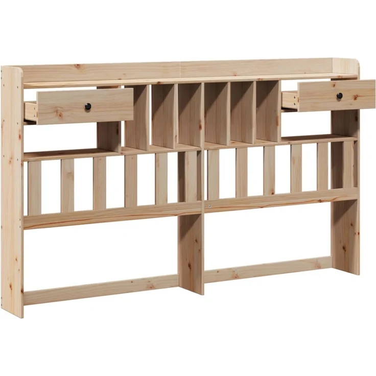vidaXL Kopfteil mit Stauraum 180 cm Massivholz Kiefer 855502 – Bild 4
