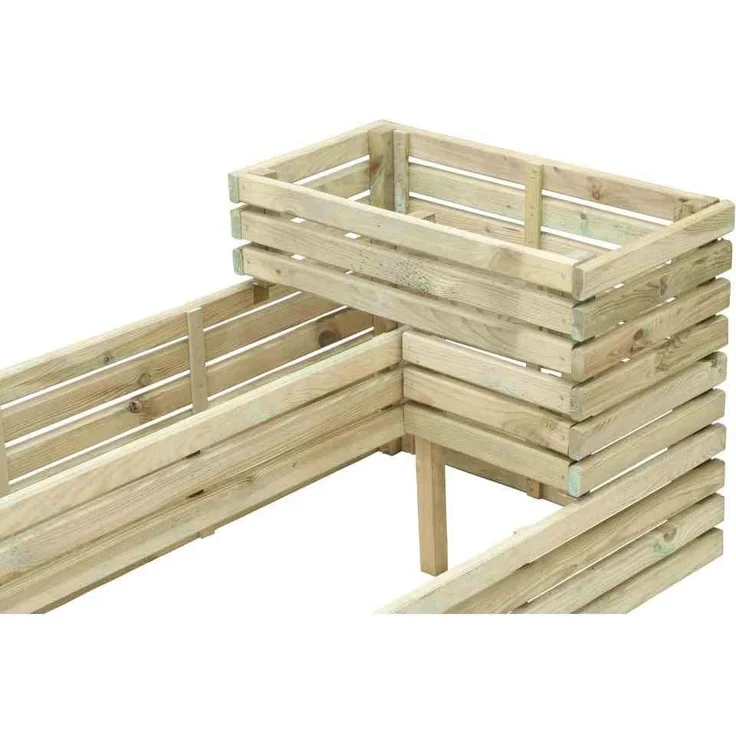 Hochbeet Ella, 120 x 64 x 53 cm kesseldruckimprägniert, inkl. Geotextil – Bild 3