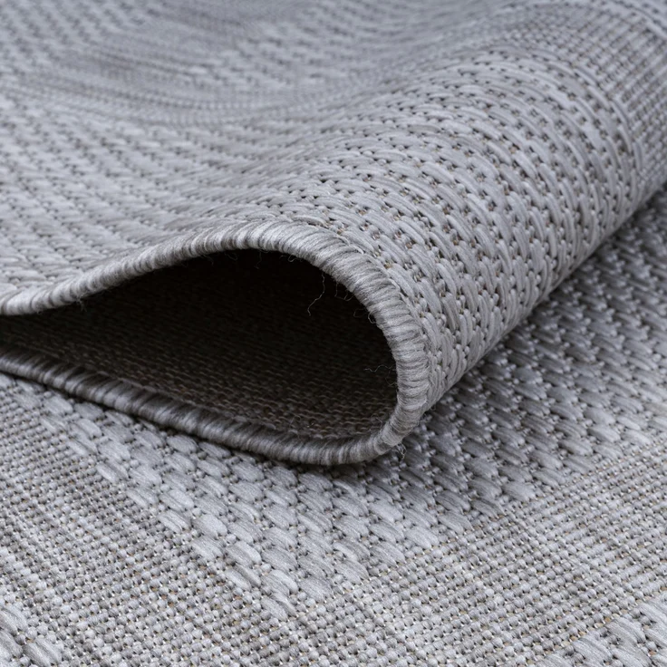 Outdoor Teppich Renata Läufer - 80x150 cm - Silberfarbe – Bild 5