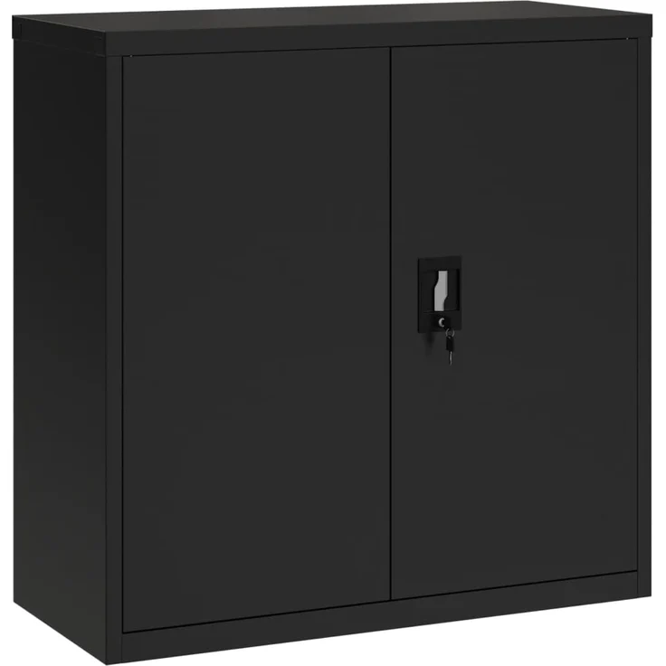 vidaXL Aktenschrank Schwarz 90x40x90 cm Stahl 339730 – Bild 1