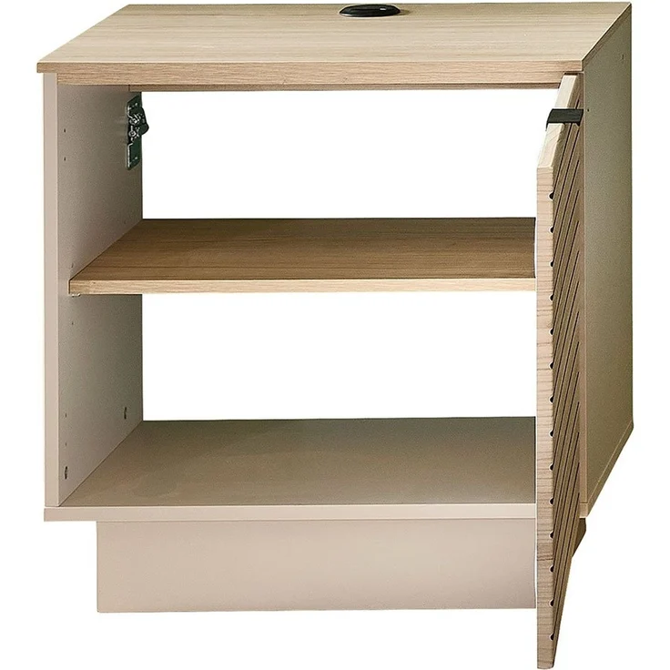 TV-Unterteil Inka / Ina, Holzwerkstoff, Beige, Holzfarben, 60 x 51 x 44 cm – Bild 2