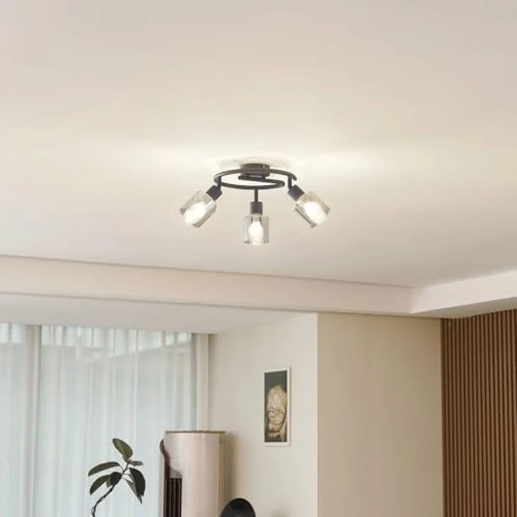 Lindby Deckenstrahler Netty, Glas Alu IP20, 3 x 10 W LED – Bild 3