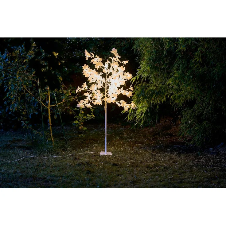 Northpoint LED Baum LED Baum 120 weiße Blüten Warmweiße LEDs Timer integriert – Bild 3