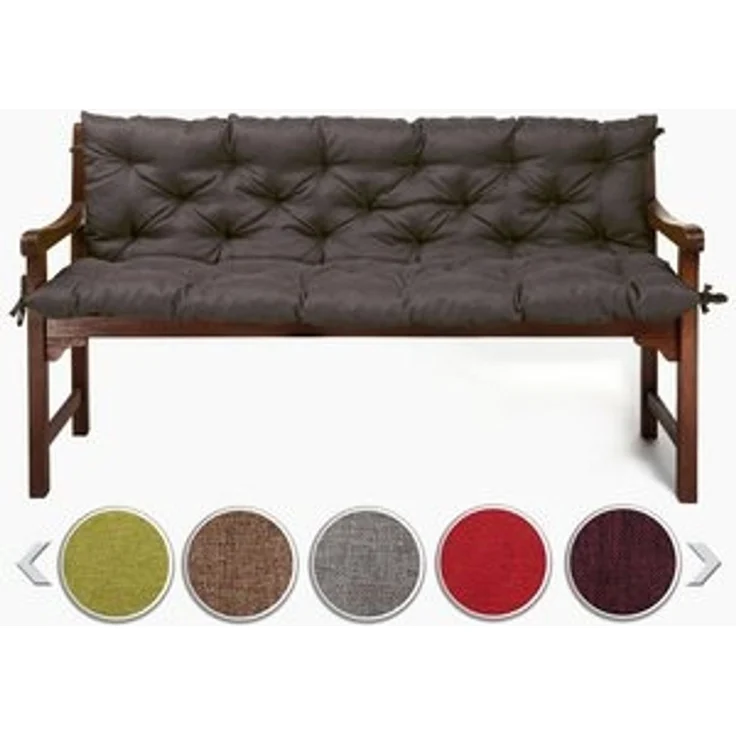 sunnypillow Bankauflage Bankauflage Stuhlkissen viele Farben und Größen zur Auswahl, 120x50x50cm anthrazit – Bild 6