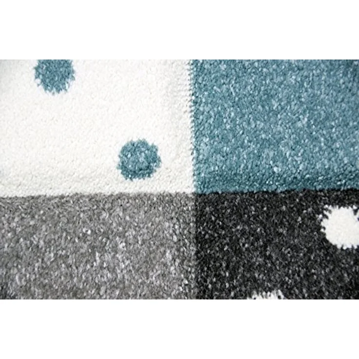 Carpetia Kinderteppich Kinderteppich Spielteppich Junge Stern Mond in blau hellblau türkis, rechteckig, Höhe: 13 mm – Bild 5