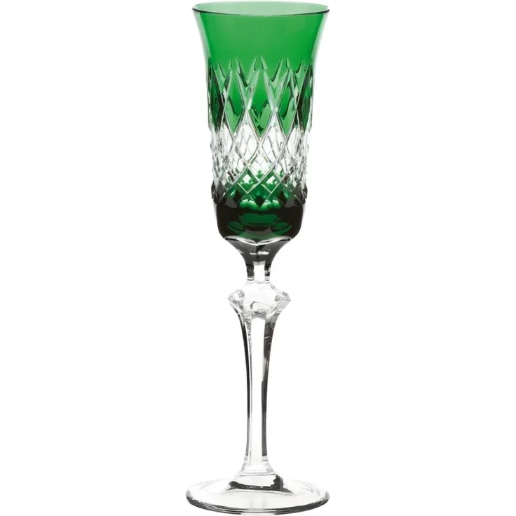 Sektglas Kristall Venedig smaragd (26,2 cm)