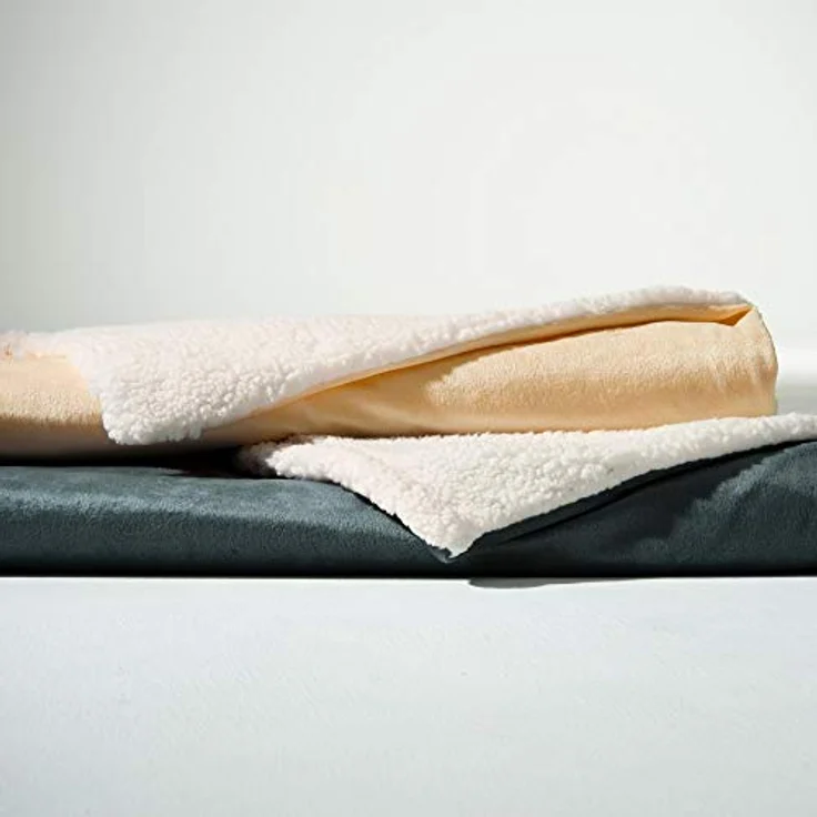 Wohndecke Arctic Kuscheldecke Sofadecke warm Nicki Felloptik 150x200cm grau, aqua-textil, bügelfrei,flauschig,kuschelweich,mollig warm,warm,effektvoll – Bild 7