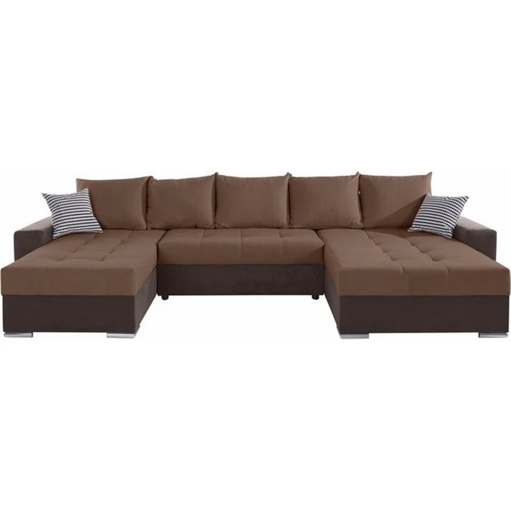 COLLECTION AB Wohnlandschaft XXL-Josy U-Form, Breite 333 cm, mit 2 Recamieren 77 & 79 cm, inkl. Bettfunktion, Bettkasten, mit 5 gleich großen Rückenkissen – Bild 4