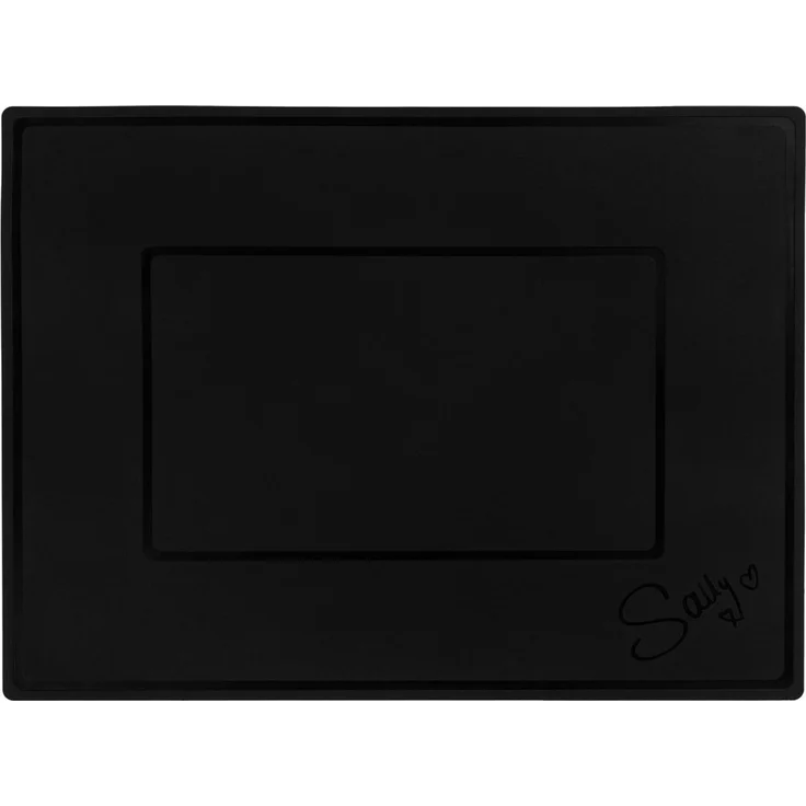 Sallys Herd-Abdeckplatte Induktionsmatte: Kochfeldschutz, Antirutsch, bis 230°C, Silikon, Eckig 36,5 x 27 cm, Platinum-Silikon – Bild 1