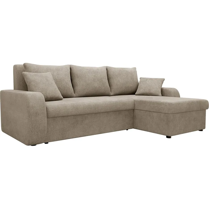 Mirjan24 Ecksofa Kristofer Lux (Farbe: Spirit Taupe), 80 x 147 x 238 cm
