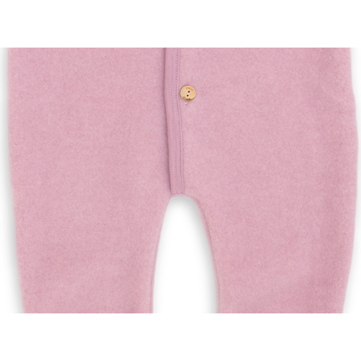 Engel Baby-Overall mit Kapuze, Holzknöpfen und Umschlag – Bild 2