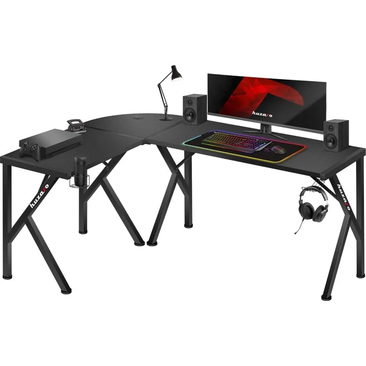 Huzaro Hero 6.3, Ecke, L-Form, Karbonfaser, Stahl, Gaming, Karbonfaser