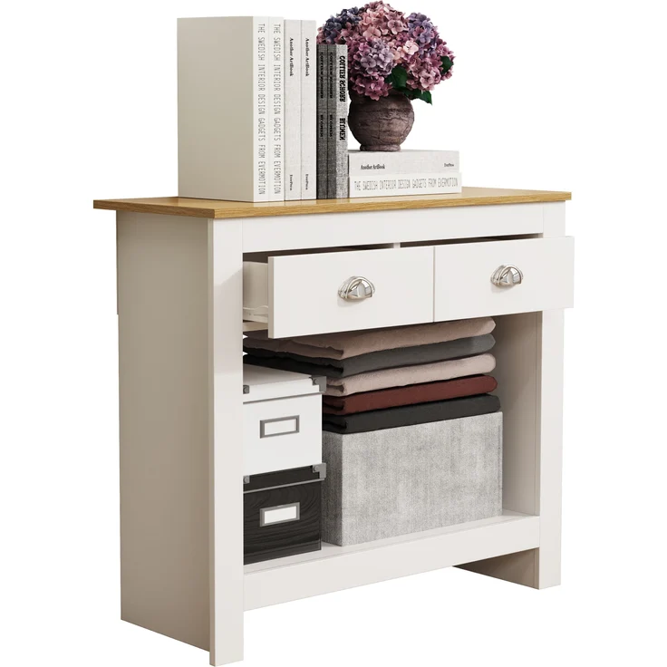 VCM Kommode & Sideboard Balusa 920338 Weiß H. 76 x B. 85 x T. 35 cm – Bild 2