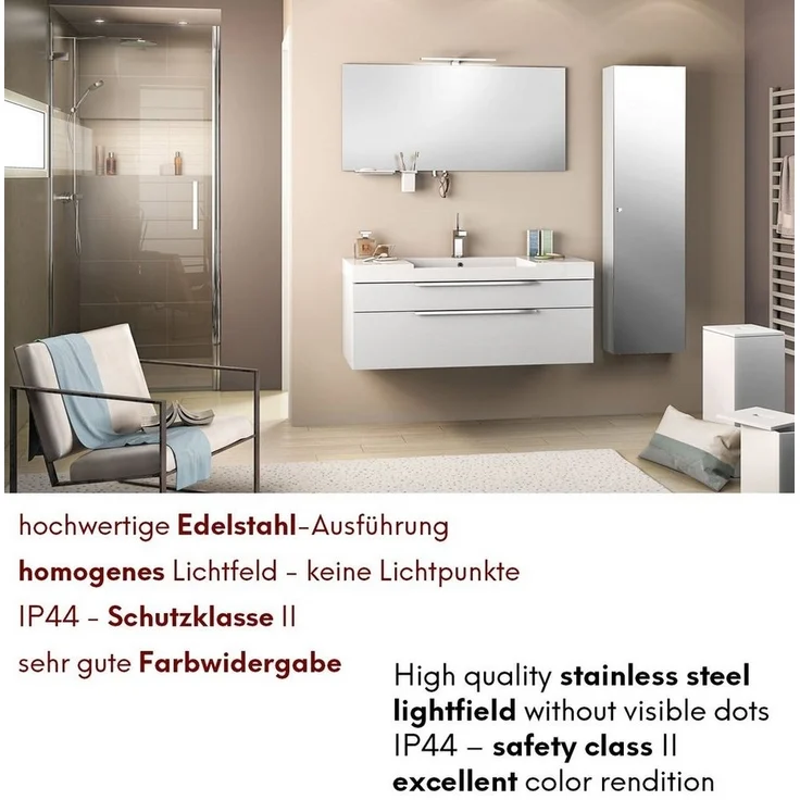 kalb LED Spiegelleuchte LED Badleuchte Badlampe Spiegellampe 230V warmweiss neutralweiss 300mm, neutralweiß – Bild 2